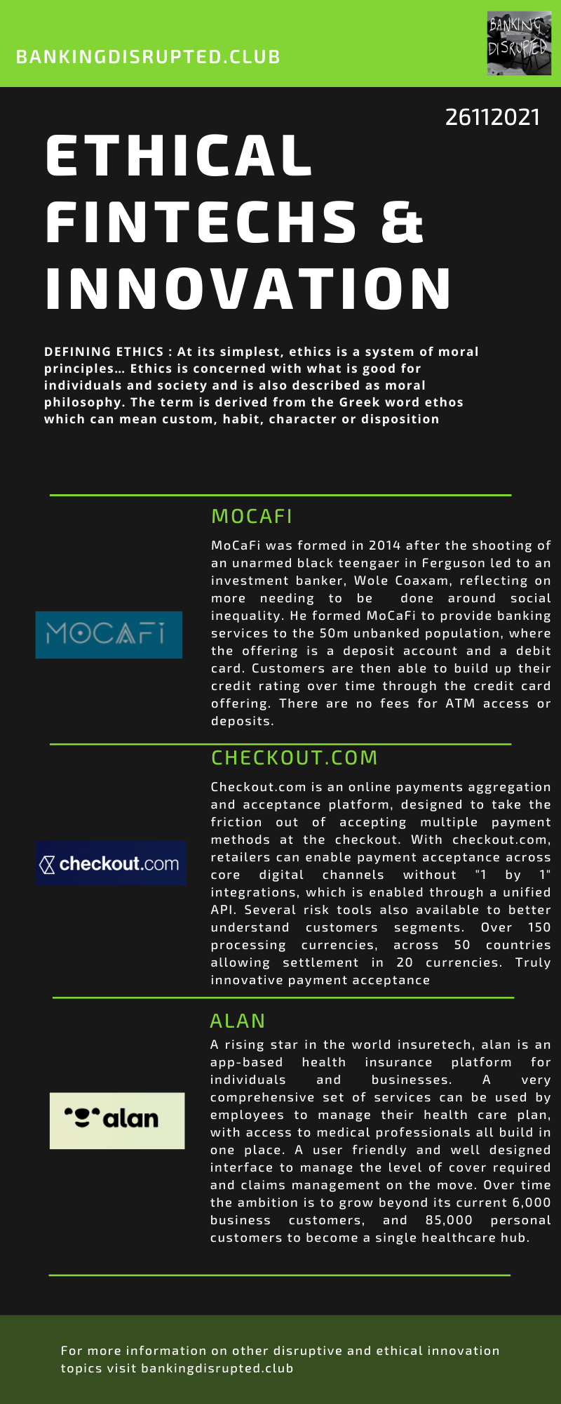 Ethical Fintechs and Innovation Series : Part 9